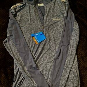 Columbia Men's Heather Navy Lakefront Trail Quarter Zip Pullover